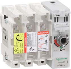 Schneider Electric TeSys - GS2QQB3 - Biztosítóbetétes megszakító szakaszoló (GS2QQB3)