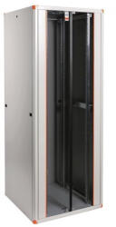 Legrand Evoline/Estap fali rack szekrény EVO22U6060 19' ' 22U 600x600x1004mm szürke szimpla üvegajtó / kidönthető hátlap (EVO22U6060)