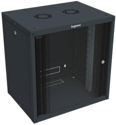 Legrand Leg. 646252 fali rackszekrény 19coll 9U MAG: 626 SZÉL: 600 MÉLY: 450 antracit egyrészes üvegajtós lapraszerelt (646252)