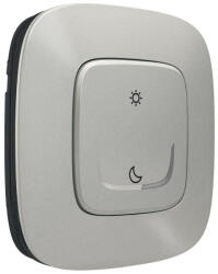 Legrand 752789 Valena Allure-Netatmo okos vezeték nélküli ébredés/elalvás szcenárió kapcsoló (ETV), falon kívüli, 1-es kerettel, alumínium (752789)