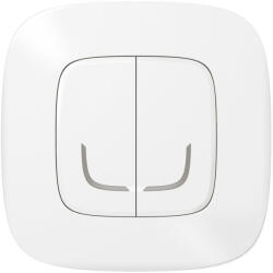 Legrand 752587 Valena Allure-Netatmo okos vezeték nélküli kettős kapcsoló (ETV), falon kívüli, 1-es kerettel, fehér (752587)