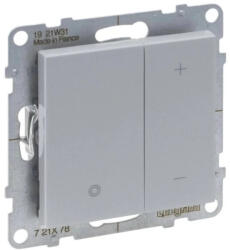 Legrand Suno nyomógombos fényerőszabályzó 125W, 2 vezetékes, alumínium - 721378A (721378A)