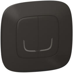 Legrand Valena Allure-Netatmo okos vezeték nélküli kettős kapcsoló (ETV), falon kívüli, 1-es kerettel, fekete - 752887 (752887)