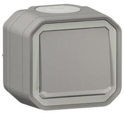 Legrand Plexo 55 falon kívüli váltókapcsoló jelzőfénnyel 10A, összeszerelt, szürke - 069713L (069713L)