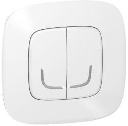 Legrand Valena Allure-Netatmo okos kettős kapcsoló (végrehajtó), nulla (N) vezető bekötéssel, 1-es kerettel, fehér - 752588 (752588)