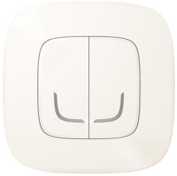 Legrand Valena Allure-Netatmo okos vezeték nélküli kettős kapcsoló (ETV), falon kívüli, 1-es kerettel, gyöngyház - 752987 (752987)