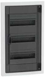 Schneider Electric PrismaSeT XS - LVSXP313 - Szekrény, füstszínű ajtó, süllyesztett, 3x13 modul, PEN (LVSXP313)