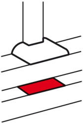 Legrand Válaszfal elágazáshoz, 65 mm-es rekeszhez - 10743 (10743)