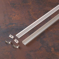 Delux LED szalaghoz alumínium sín szett oldalfali sín 20mm-es szalaghoz, 2fm+ opál takaró+4 db rögzítő+2 db végzáró DEL1488 (DEL1488)