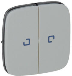 Legrand Valena Allure kettős kapcsoló burkolat, fj, alumínium, LEG755227 (755227)