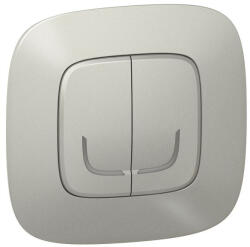 Legrand Valena Allure-Netatmo okos kettős kapcsoló (végrehajtó), nulla (N) vezető bekötéssel, 1-es kerettel, alumínium - 752788 (752788)