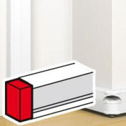 Legrand DLP végzáró elem bepattintható kábelcsatornához, 145 x 50 mm, fehér - 75614 (75614)