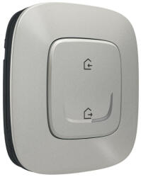 Legrand Valena Allure-Netatmo okos vezeték nélküli távozás/érkezés szcenárió kapcsoló (ETV), falon kívüli, 1-es kerettel, alumínium - 752786 (752786)