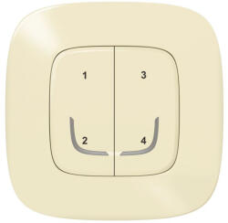 Legrand Valena Allure-Netatmo okos vezeték nélküli 4-es szcenárió kapcsoló (ETV), falon kívüli, 1-es kerettel, elefántcsont - 752668 (752668)