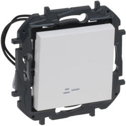 Legrand Niloé Step fehér 106 JF váltókapcsoló jelzőfénnyel, 10AX 863116B Legrand (863116B)