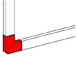Legrand DLP alu kanyarelem 65x105 - 11244 (11244)