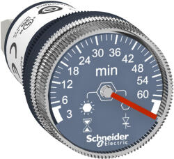 Schneider Electric Harmony XB5 - XB5DTGM5 - homloklapi időzítő, 3m - 60m, Ø22, 100 - 240VAC/DC (XB5DTGM5)