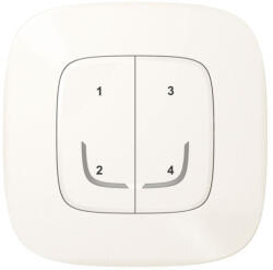 Legrand Valena Allure-Netatmo okos vezeték nélküli 4-es szcenárió kapcsoló (ETV), falon kívüli, 1-es kerettel, gyöngyház - 752968 (752968)