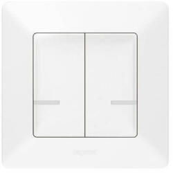 Legrand 752188 Valena Life-Netatmo okos kettős kapcsoló (végrehajtó), nulla (N) vezető bekötéssel, 1-es kerettel, fehér (752188)