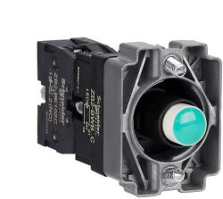 Schneider Electric Easy Harmony XB2 - ZB2BWB32C - Világító aljzat, gallér, zöld led, fém, (ZB2BWB32C)