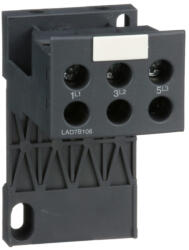 Schneider Electric Schneider TeSys Deca - Adapter csatlakozóblokk LRD01. . . D35/LR3D01. . . D35/LR97D hőrelék különálló szereléséhez, csavaros kapcsok sarus csatlakoztatáshoz; LAD7B106 (LAD7B106)