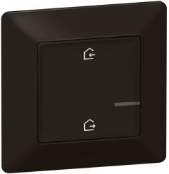 Legrand 756386 Valena Life-Netatmo okos vezeték nélküli távozás/érkezés szcenárió kapcsoló (ETV), falon kívüli, 1-es kerettel, fekete (756386)