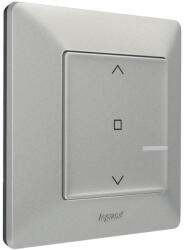 Legrand 752391 Valena Life-Netatmo okos vezeték nélküli redőny/zsaluzia kapcsoló (ETV), falon kívüli, 1-es kerettel, alumínium (752391)