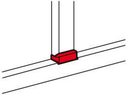 Legrand DLP alu T-elem 50x150/195 85 mm fedélhez - 11251 (11251)