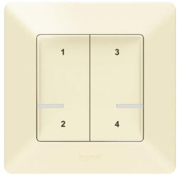 Legrand Valena Life-Netatmo okos vezeték nélküli 4-es szcenárió kapcsoló (ETV), falon kívüli, 1-es kerettel, elefántcsont - 752268 (752268)