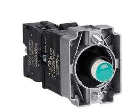 Schneider Electric Easy Harmony XB2 - ZB2BWM32C - Világító aljzat, gallér, zöld LED fém, (ZB2BWM32C)