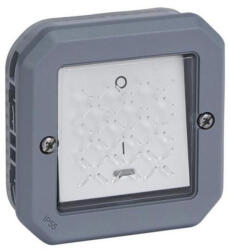 Legrand 069528L Plexo 55 kétpólusú kapcsoló ellenőrzőfénnyel 16A, szürke (069528L)