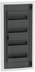 Schneider Electric PrismaSeT XS - LVSXP413 - Szekrény, füstszínű ajtó, süllyesztett, 4x13 modul, PEN (LVSXP413)