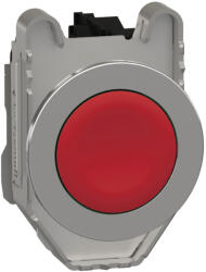 Schneider Electric Harmony XB4 - XB4FA42 - panelbe süllyesztett komplett fém nyomógomb, Ø30, visszatérő, 1NC, piros (XB4FA42)