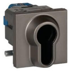 Legrand 77075 Program Mosaic kulcsos kapcsoló+nyomó 3 állású, 2m, 6A, fehér (77075)