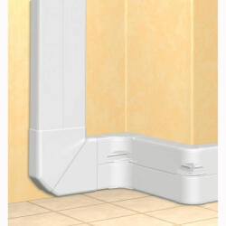 Legrand 10470 univerzális DLP kábelcsatorna, 195 x 50 mm, 2x85 mm-es hajlékony fedéllel, válaszfallal, 2 m, fehér (10470)