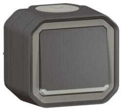 Legrand Plexo 55 falon kívüli váltókapcsoló jelzőfénnyel 10A, összeszerelt, antracit - 069736L (069736L)