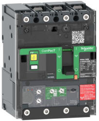 Schneider Electric ComPacT NSXm (2021) - C11H34V025B - Megszakító (70 kA 415 VAC) , 3P 3d, 25 A beállítás Micrologic 4.1 kioldóegység, sarukkal és síncsatlakozókkal (C11H34V025B)