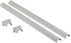 Legrand 653067 kiegészítő végzáró szett teleszkópos rúdhoz, 1 vagy 2 rekeszes oszlophoz, alumínium (653067)