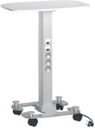 Legrand 653029 Mini-oszlop, gurulós, 7x2P+F, dupla USB, 4db kerék, 4m kábel (653029)