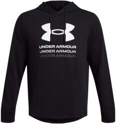 Under Armour Férfi szabadidős cipzár nélküli pulcsi Under Armour RIVAL TERRY GRAPHIC HOOD fekete 1386047-001 - XXL