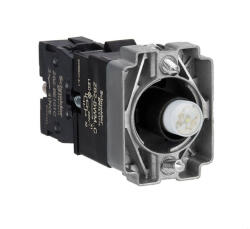 Schneider Electric Easy Harmony XB2 - ZB2BWM11C - Világító aljzat, gallér, fehér LED, fém, (ZB2BWM11C)