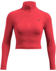 Under Armour Női funkcionális félcipzáras pulcsi Under Armour VANISH SEAMLESS 1/4 ZIP CROP W piros 1384405-713 - M