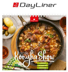 DAYLINER Naptár, asztali, álló, DAYLINER Konyha Show - Mindmegette (NAS5004U) (DL7AS-KSFAL-HH)