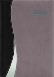 Dayliner Naptár, tervező, A5, heti, DAYLINER, Dubai, fekete-szürke (NDA5HFSZU) (NDA5HFSZU)