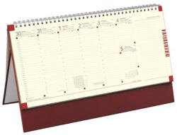 TOPTIMER Naptár, asztali, álló, TOPTIMER, jegyzetblokkos, bordó (NKC051BOU) (NKC051BOU)