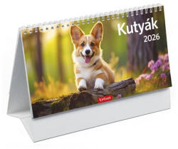 TopTimer Naptár, asztali, álló, TOPTIMER, Kutyák (NKT581PU) - officemarket