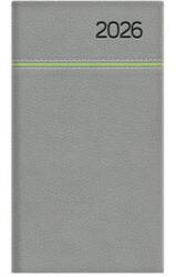 TopTimer Zsebnaptár, álló elrendezésű, TOPTIMER, Young, szürke-zöld (NKY035SZZU) (NKY035SZZU)