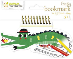 Pátria Papír Kreatív Színező Avenue Mandarine Graffy Könyvjelző Krokodil