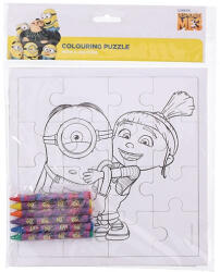 Pátria Papír Színezhető Puzzle 16db-os + 6db Zsírkréta Minions