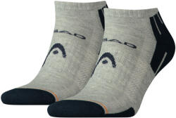  Head Unisex Performance Sneaker Légátersztő Félplüss Talpú Titokzokni - 2 Pár/Csomag, Szürke, 39-42